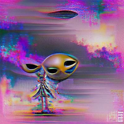 Extraterrestrial Landscape Generated by AI