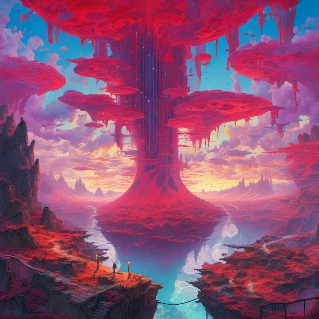 Vivid Portal to a Crystalline Alien World