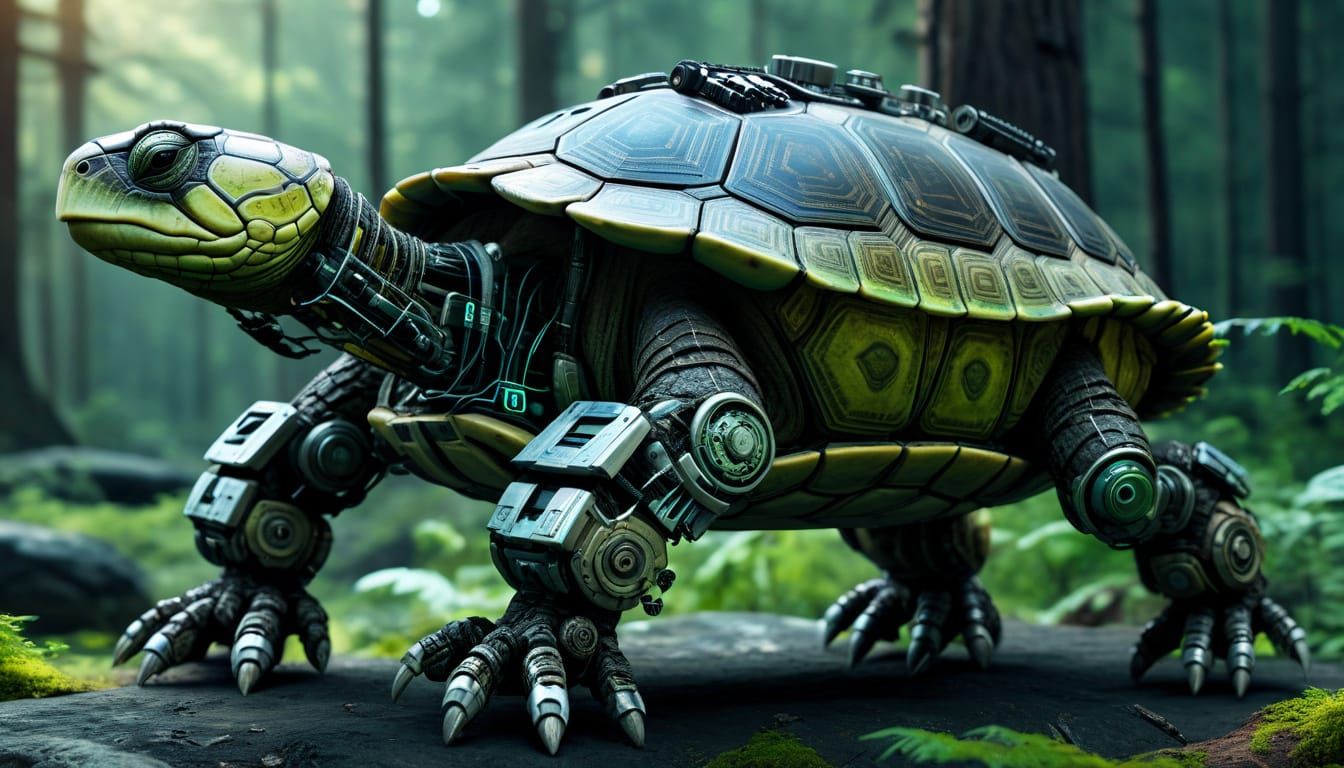 Cybernetic Tortoise of Technological Advancement