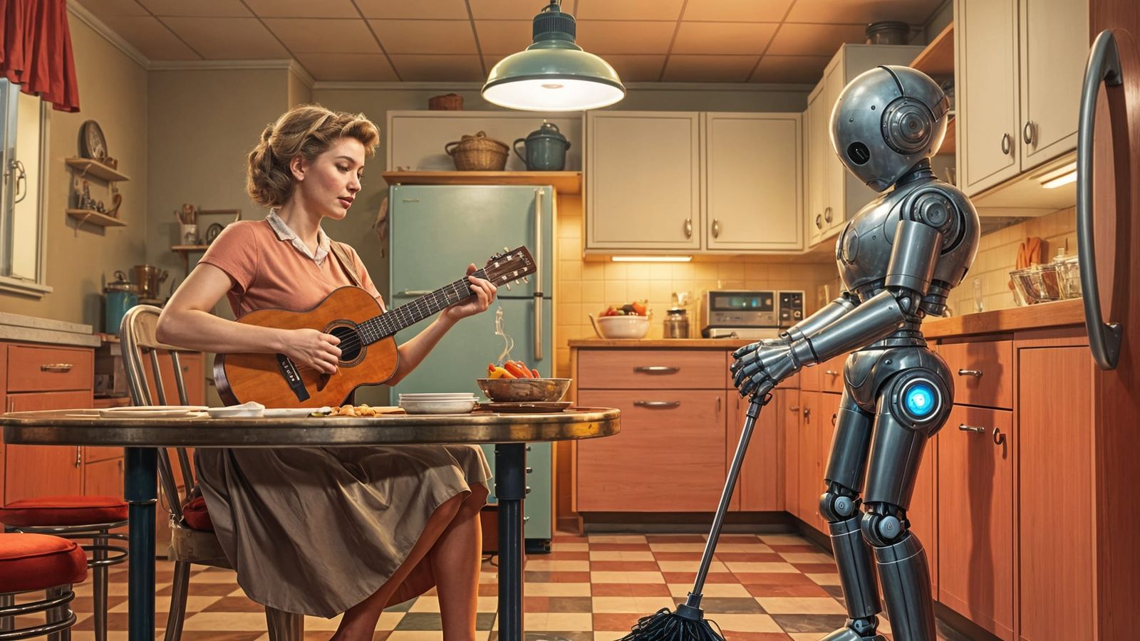 1950s Domestic Utopia in Retro Kitchen Style