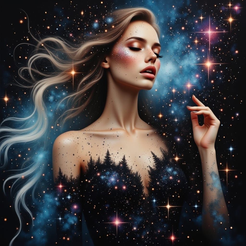 Feyre in Liquid Starlight, Cosmic Beauty