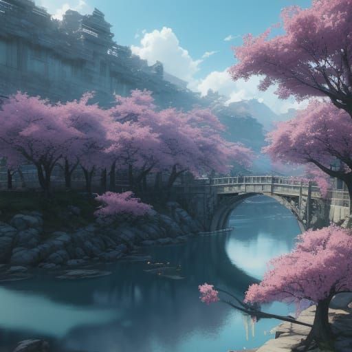 Detailed 3D Anime Concept Art Inspired by WLOP