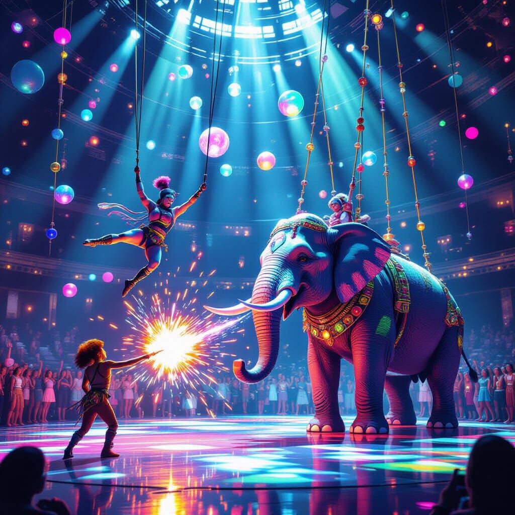 Bead Circus Extravaganza: A Digital Matte Painting