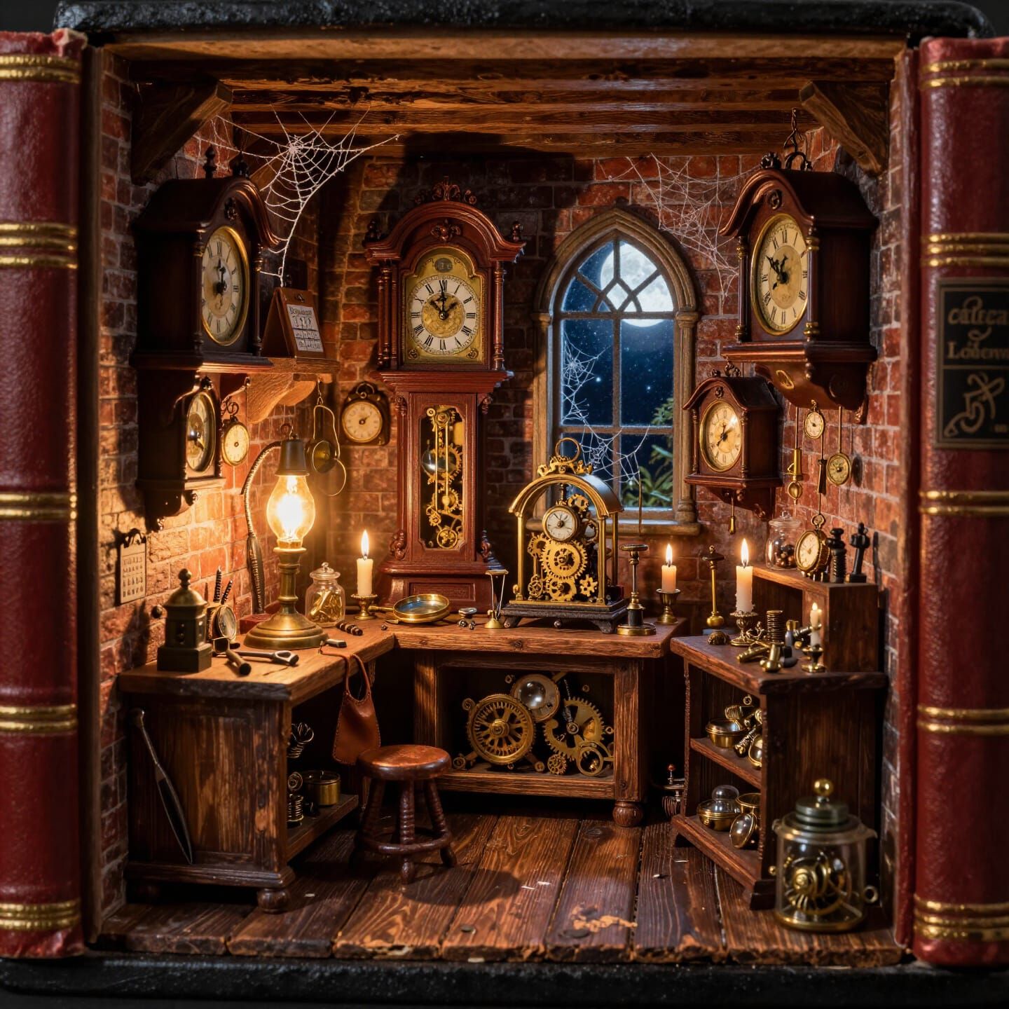 Victorian Clockmaker's Workshop Diorama