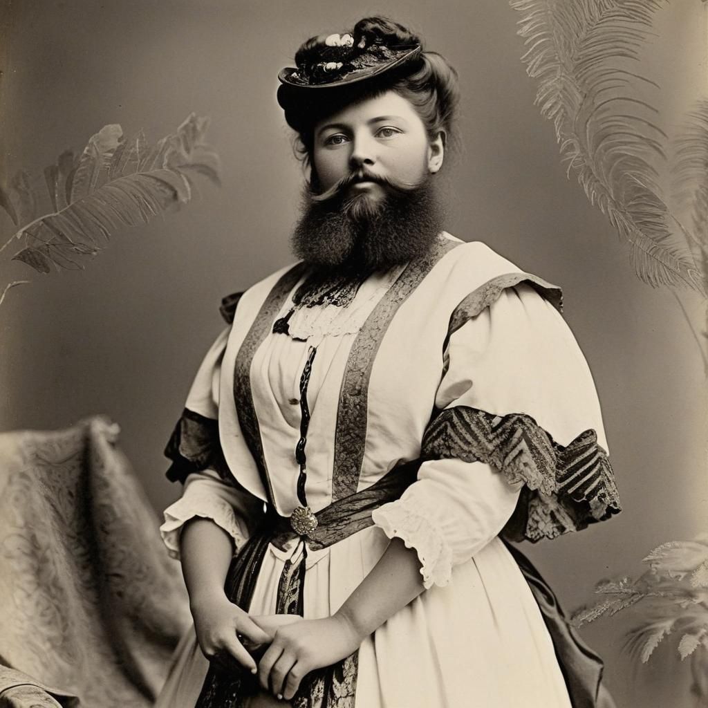 Bearded Woman:
Clémentine Delait (5 March 1865 – 5 April 1939) was a French bearded lady who kept a café. She has been d...