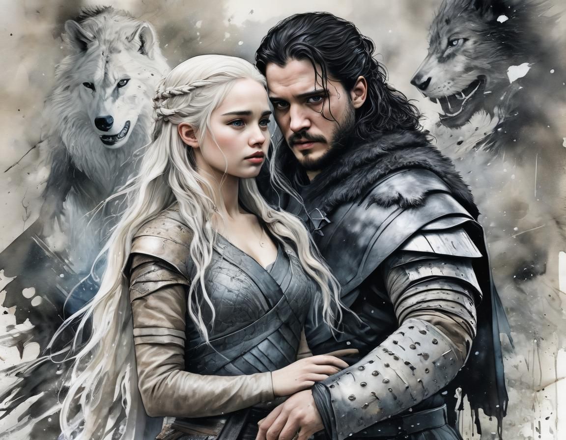 Daenerys Targaryen and Jon Snow