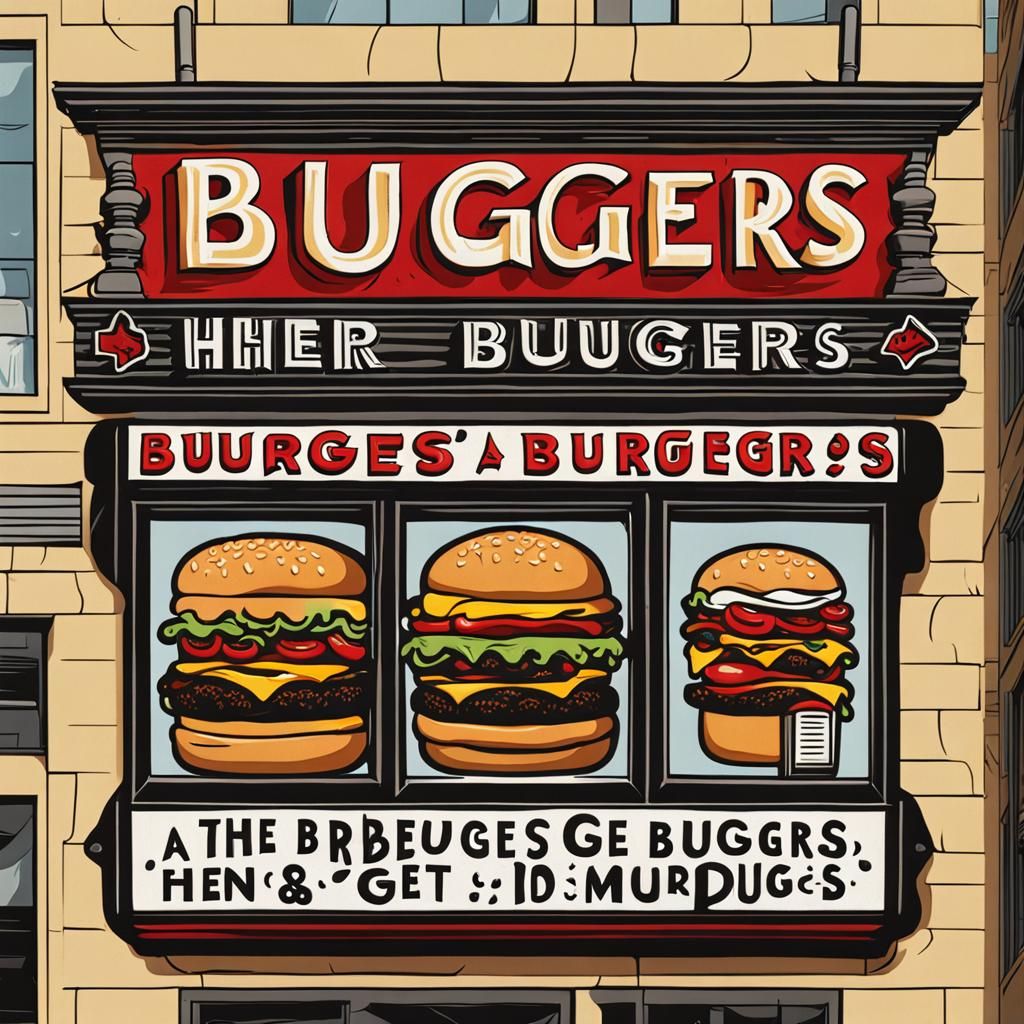 Ultra detailed, perfect composition, a gothic sign that says...