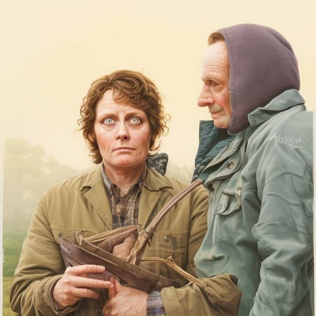 Fractal Potato: Gouache Painting by Gurney, Brooks, Mumford