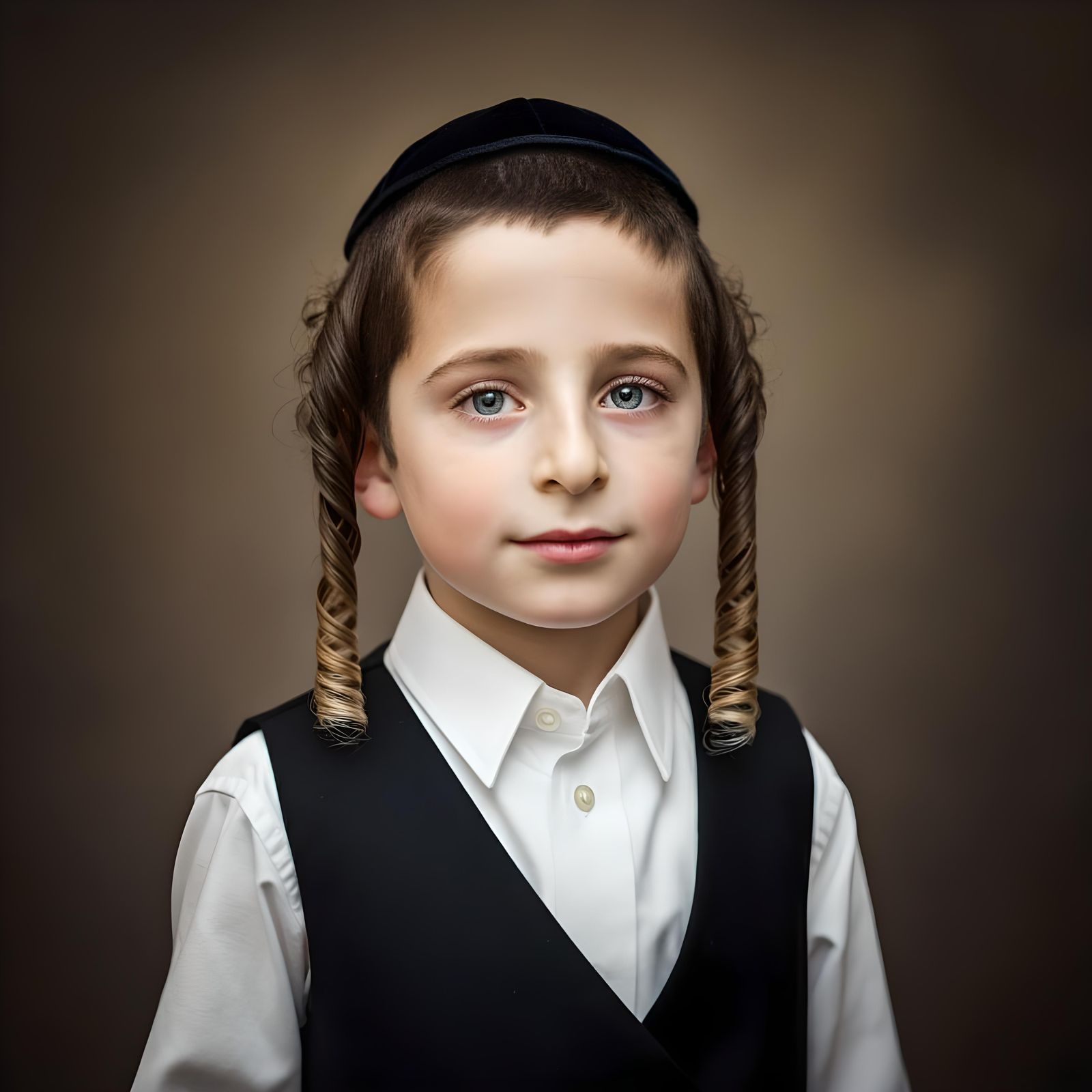 Handsome Ultra-Orthodox Boy with Curly Locks