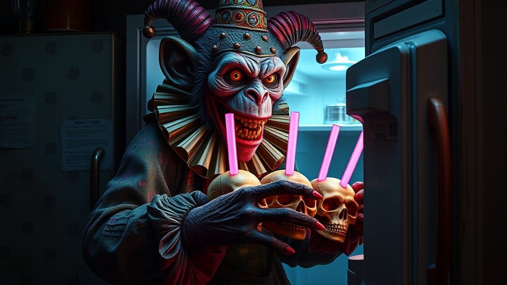 Grotesque Zombie Monkey Monster Clown Unveils Skull Packs wi...