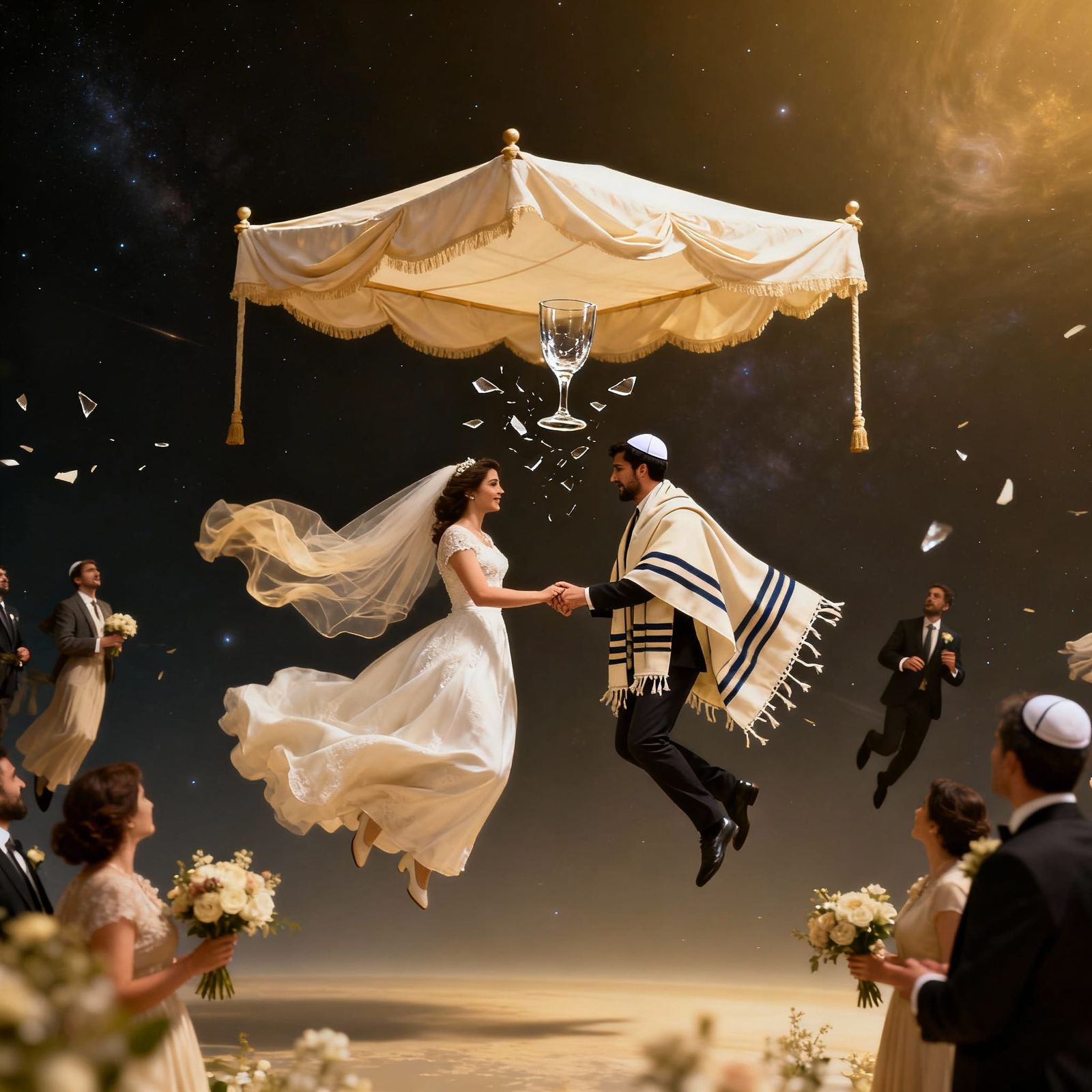 Zero Gravity Jewish Wedding Celebration