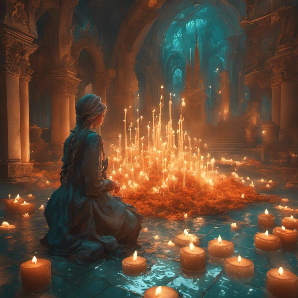 Candles in Storm: Hyperdetailed Concept Art