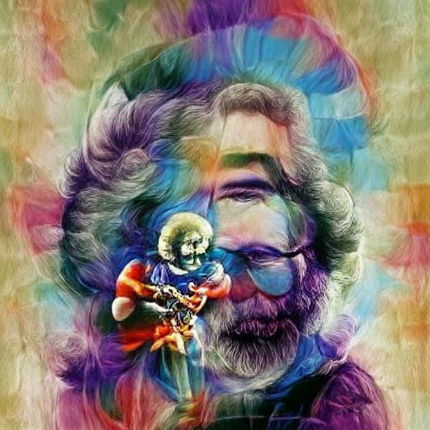 Psychedelic Portrait in Vibrant Colors