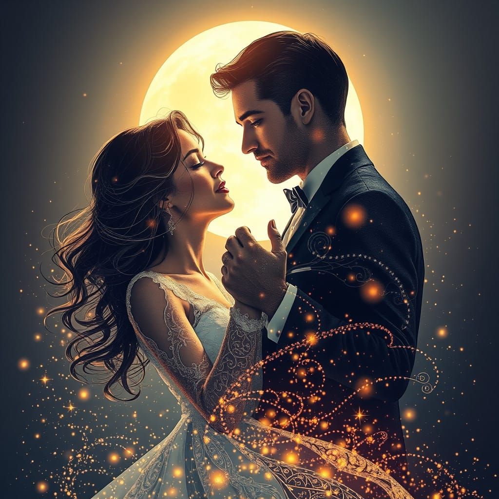 Ethereal Waltz in Art Nouveau Style