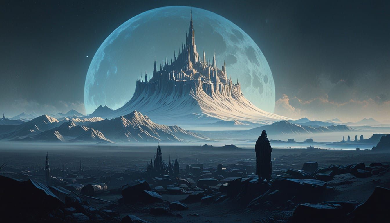 Crystal Spire Citadel in Futuristic Architectural Style