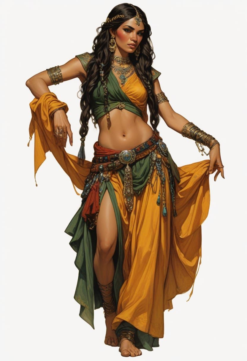 Exotic Moroccan Princess in Lavish Attire