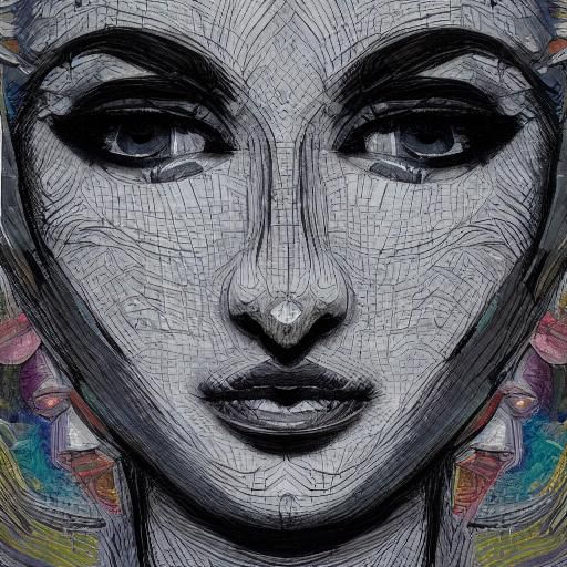 Ethereal Woman Portrait with Dramatic Lighting