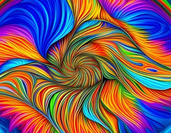 Psychedelic Swirl: A Trippy Abstract Design
