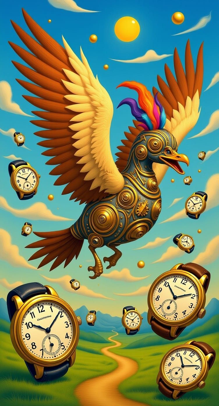 **Dali's Gear-Furred Griffin**