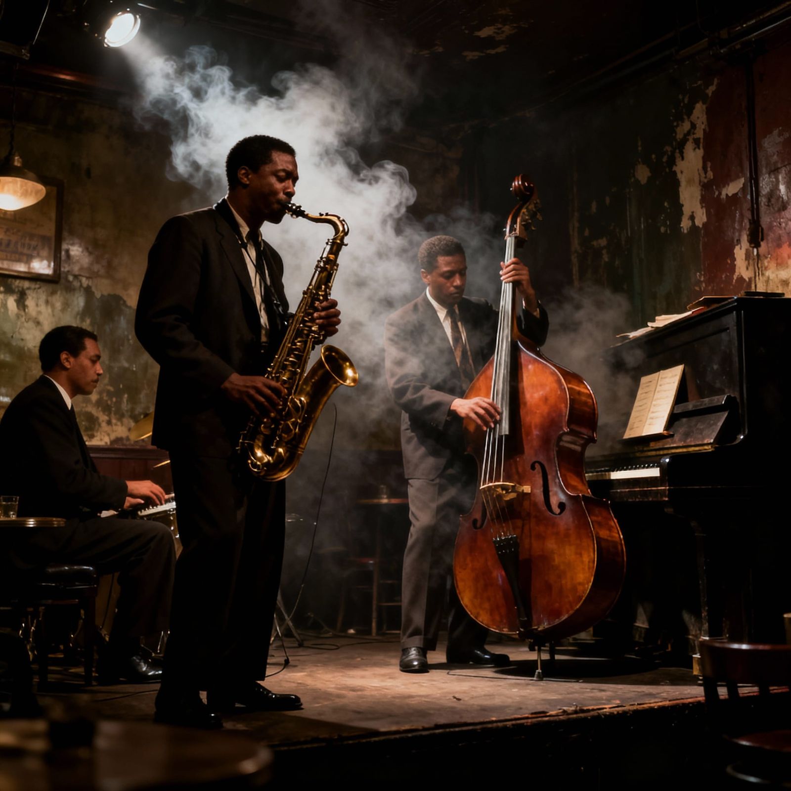 Soulful Jazz Band Performs in Smoky 1964 Bar