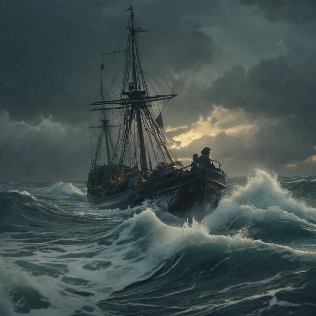 Sailor's Courage in Turbulent Turpentine Seas