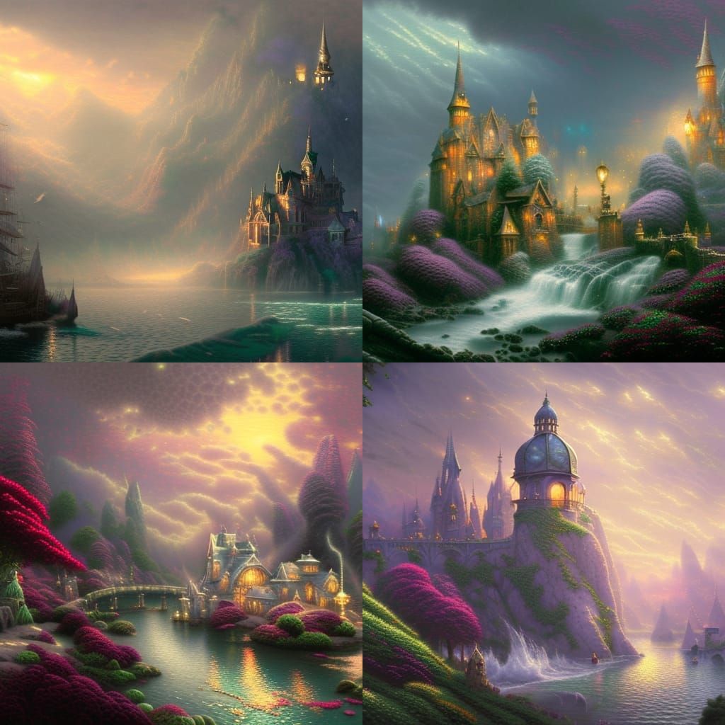 Ethereal Pearl: A Hyperdetailed Digital Matte Painting