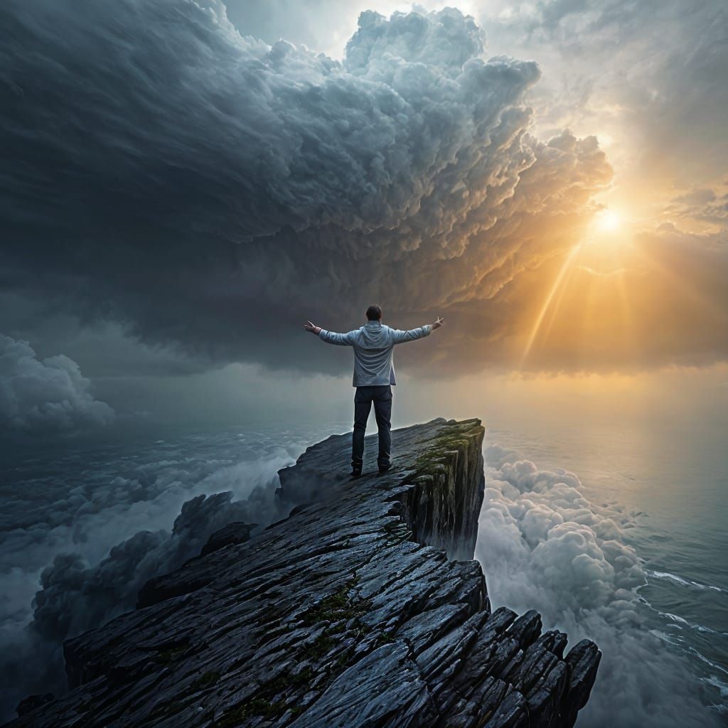 Rising Above Storms: An AI Interpretation