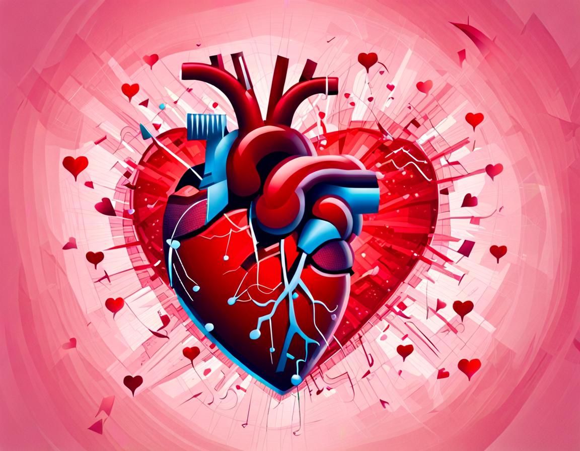 Heartbeat Music: Rhythmic Crimson Notes