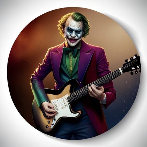 Joker as Rock Star: Photorealistic Nirvana Performance