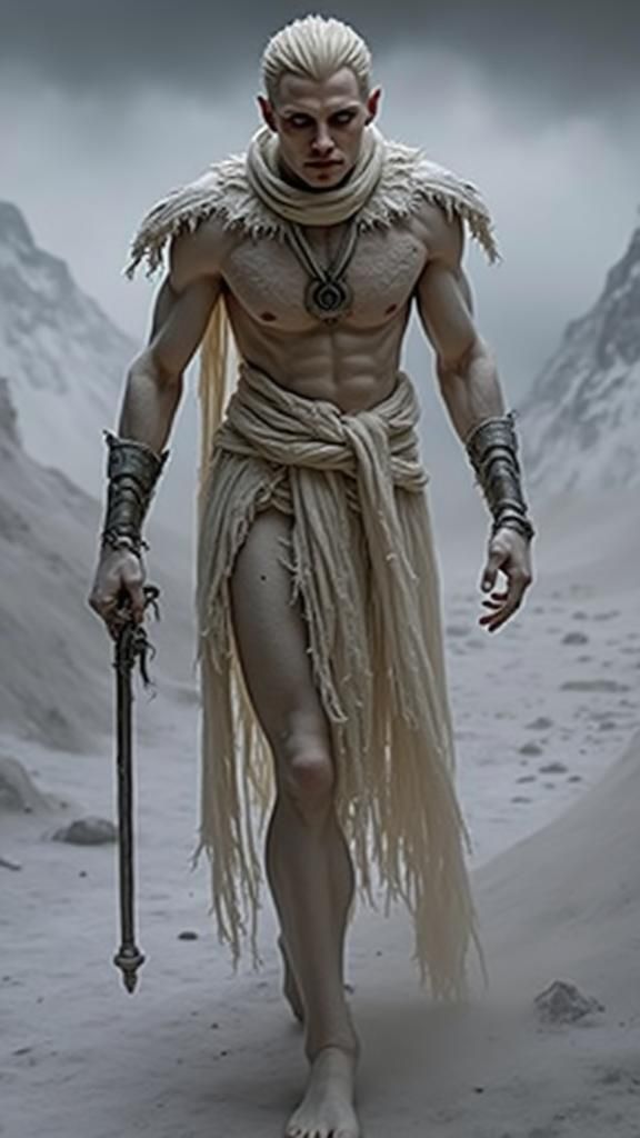 Icy Wight Demon in Dark Gothic Style