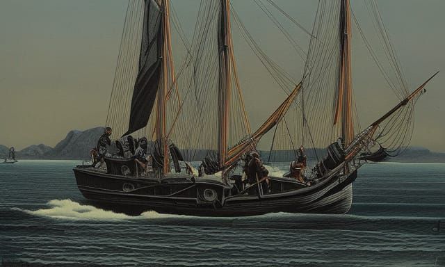 Francois l'Olonnais Leads a Pirate Raid: Marker Drawing