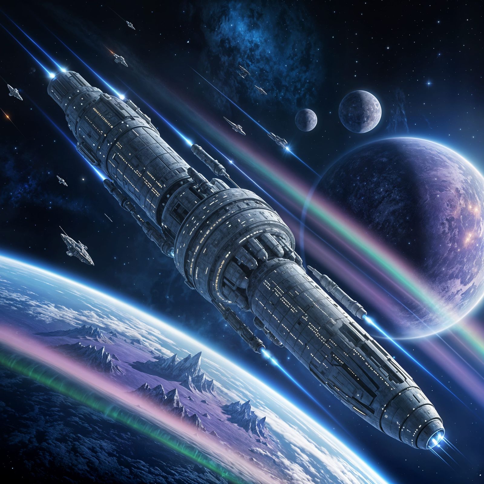 Generation Ship Approaches Alien World in Epic Space Opera A...