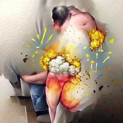 Humorous Explosion Art: Unexpected and Surreal