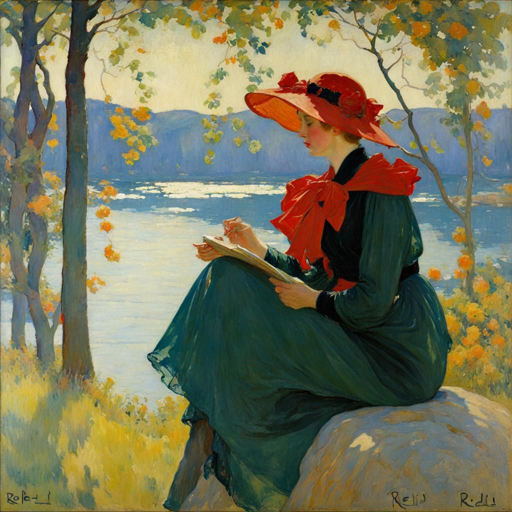 Impressionistic Scene in Robert Reid's Style