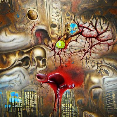 Steampunk Human Brain in Hyperrealistic Detail