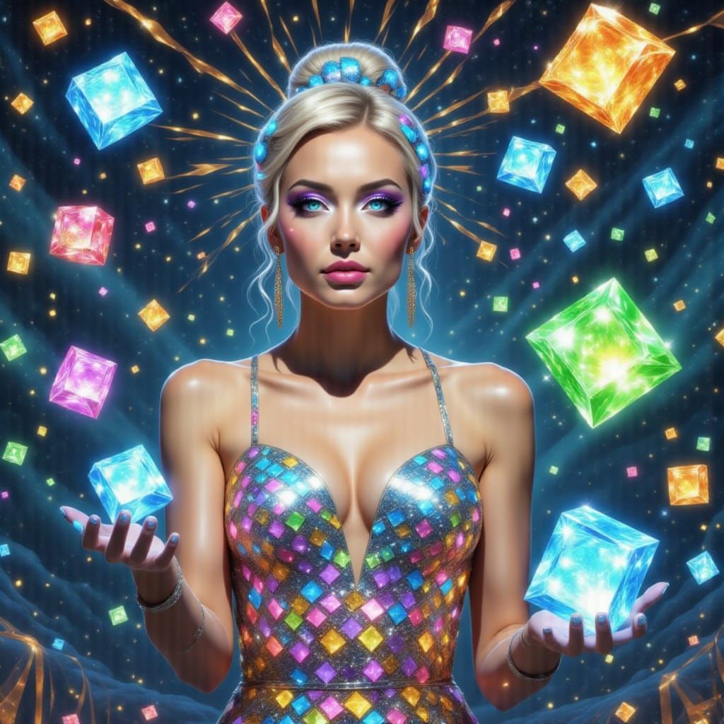 Cirque Performer Juggles Fire and Ice Cubes