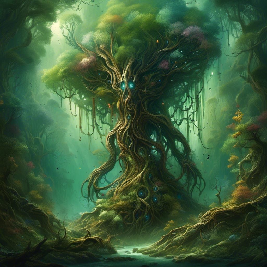 Arbor Vitae Shoe with Intricate Organic Design