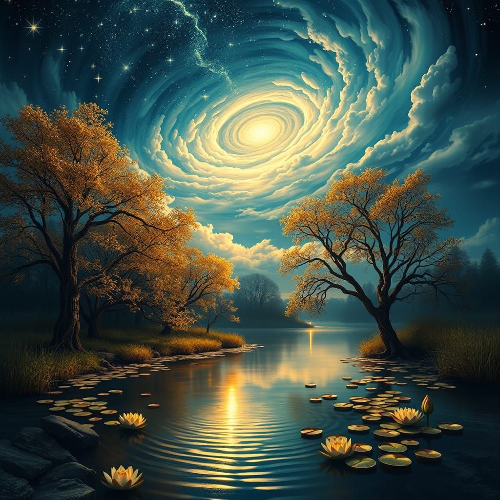 Celestial Dreamscape at Dusk