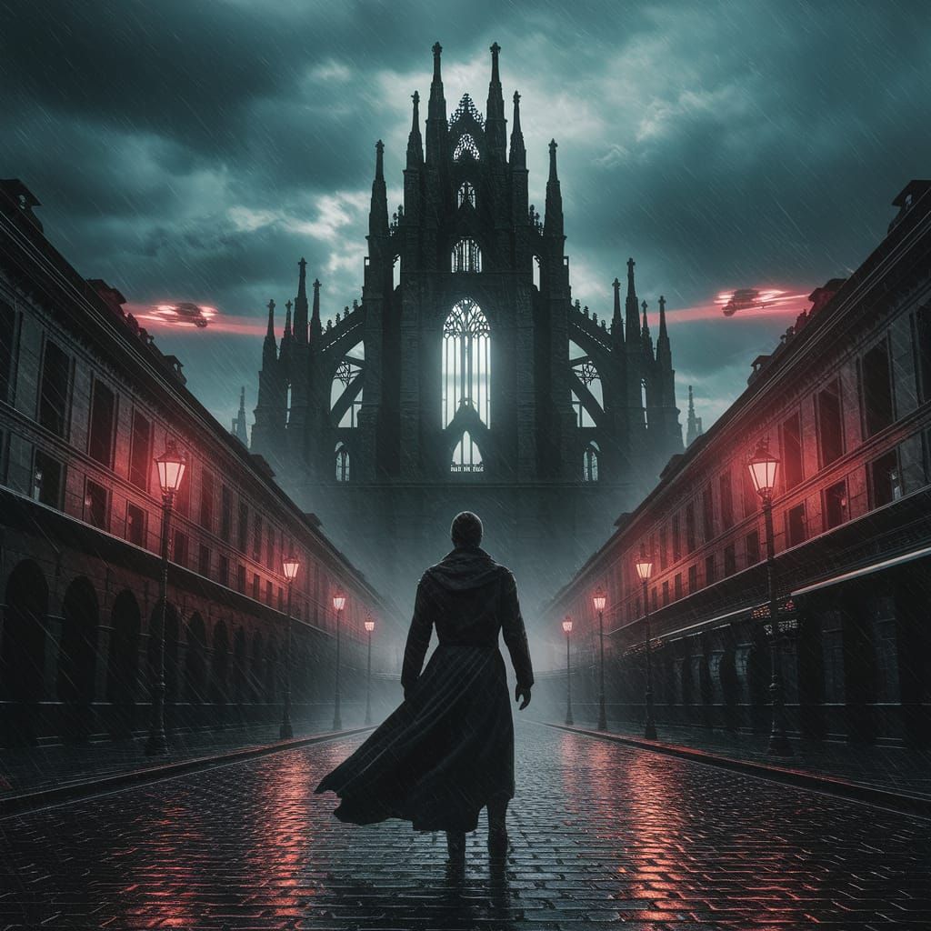 Gothic Fantasy Blade Runner Poster Art