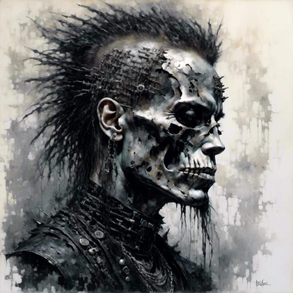 Artistic Metalhead Man Portrait