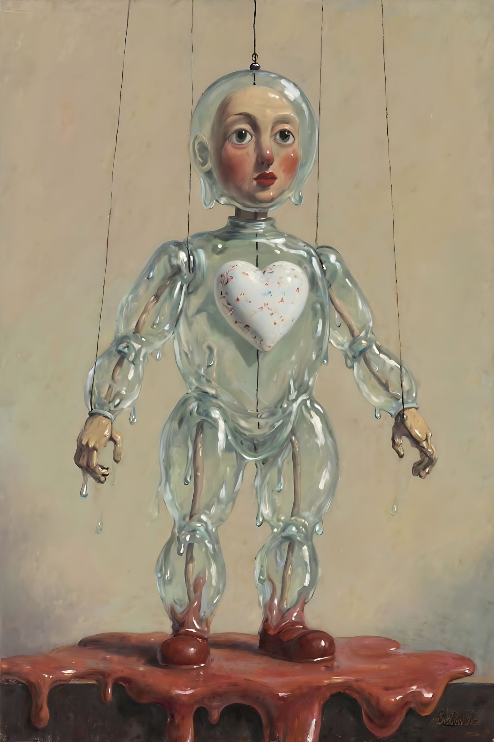 ‘A glass marionette with a porcelain heart’. Surrealism, Sal...