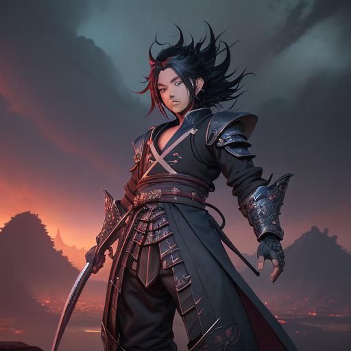 Tanjiro Kamado: Detailed Matte Painting in 8K