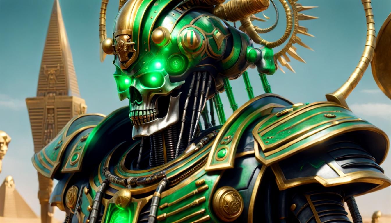 Necron Overlord in Ancient Egyptian Style