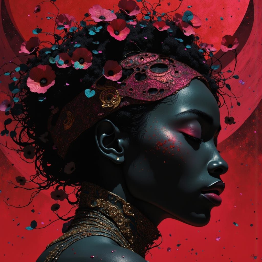 Black-woman, 32k, What I love about your body in the dark, Feeling your skin from bottom to top against mine, And I hate...