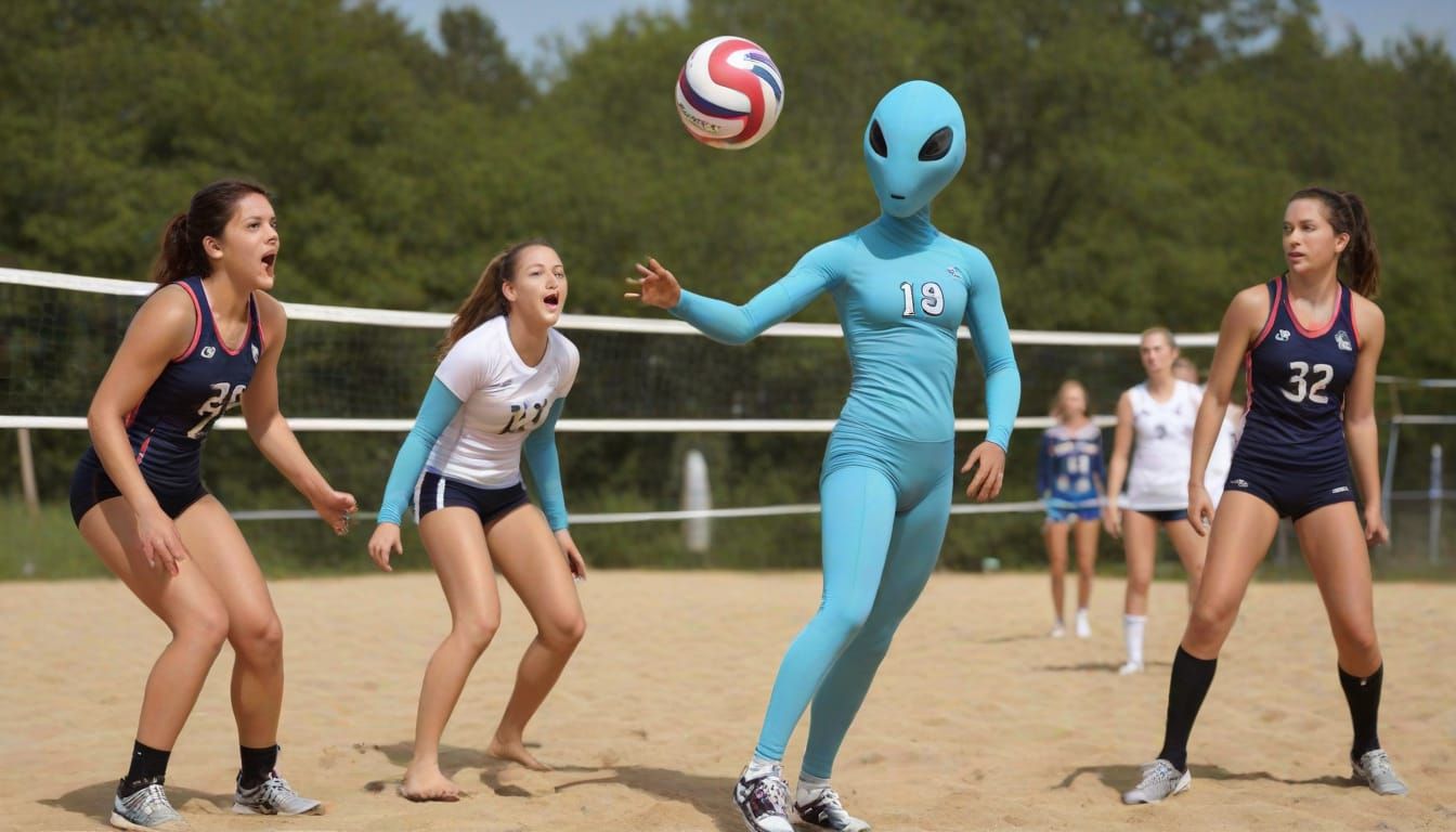 Extraterrestrial's volleyball Entertaining