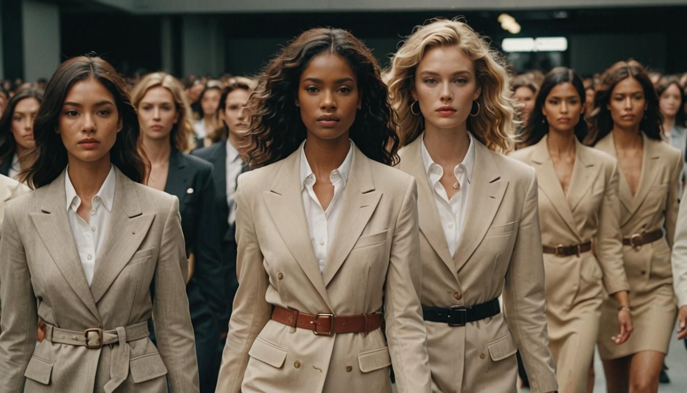 On the Catwalk Documentary: Campaign Fashion Scene in their business suits