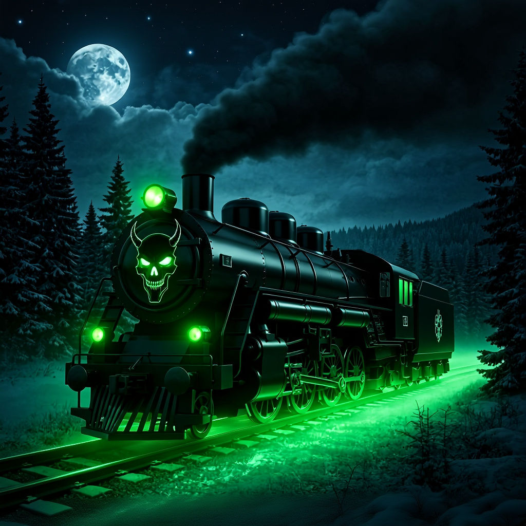 Macabre Horror Train in Surreal Norwegian Forest