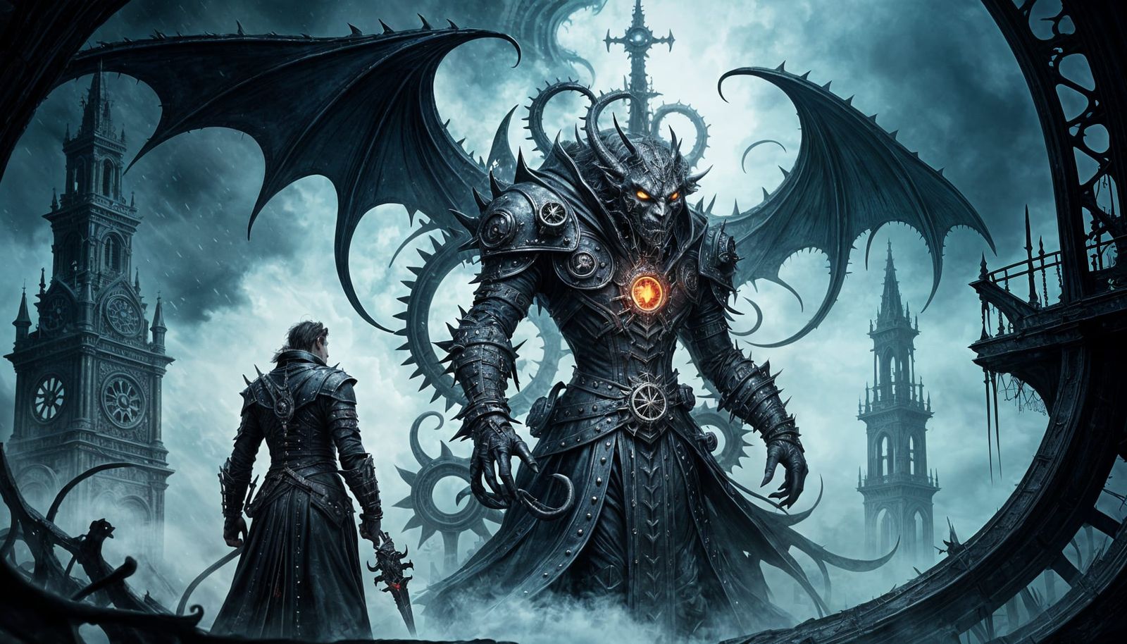 Mysterious Sea Beasts Construct a Spire in Industrial Gothic...