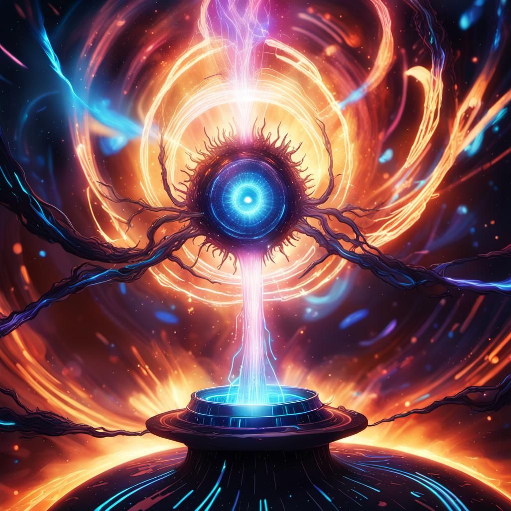 Cosmic AI Core Emerges from a Swirling Black Hole in a New U...