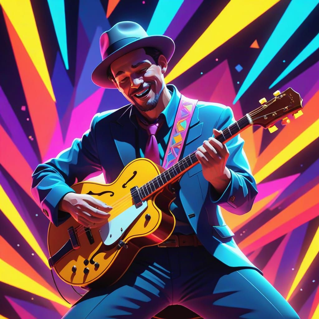 Polygon Troubadour Performs Kinetic Art: Digital Painting